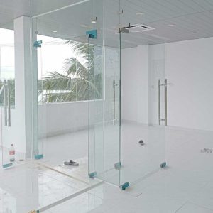 Cửa kính cường lực lề sàn lề treo