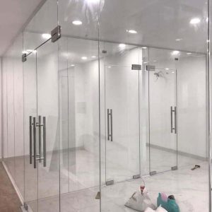 Cửa kính cường lực lề sàn lề treo